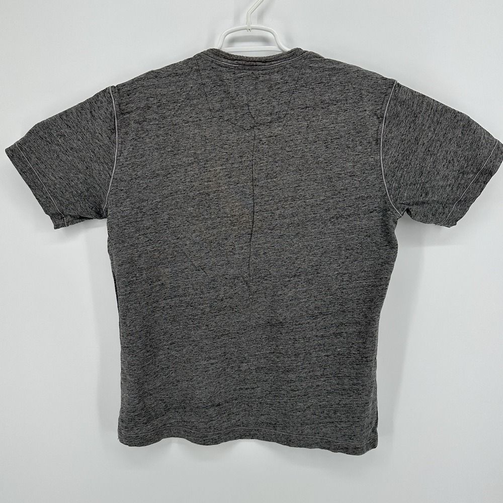 Robert Graham Shirt Mens L Heather Gray V Neck Cotton Modal Blend Luxury - Picture 4 of 6